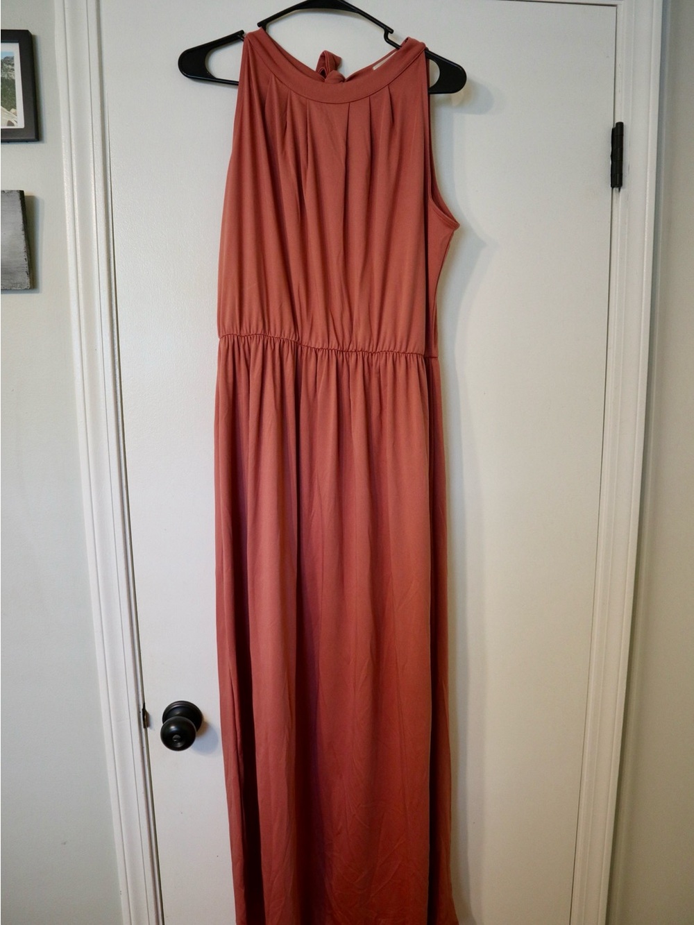 Dusty rose event maxi dress size XL